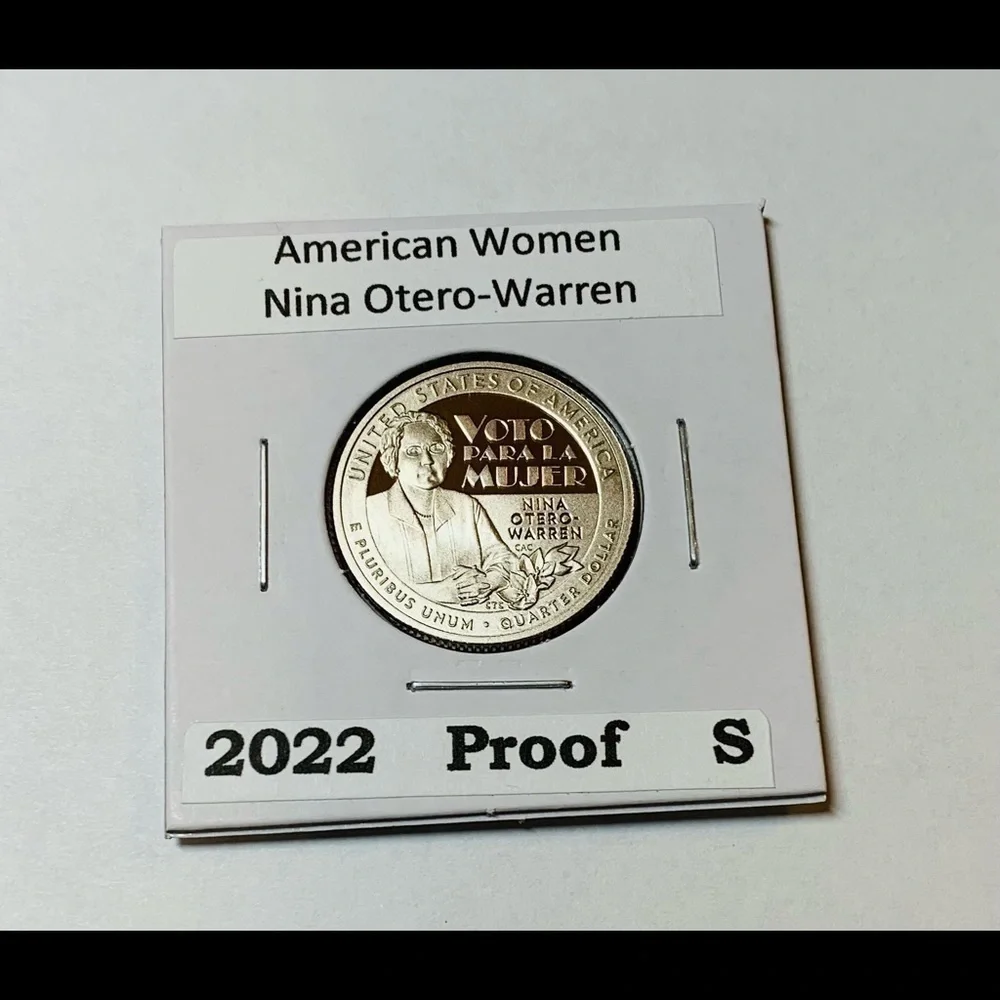 2022 S NINA OTERO-WARREN American Women Quarter PROOF in Coin Flip - Picture 3 of 4